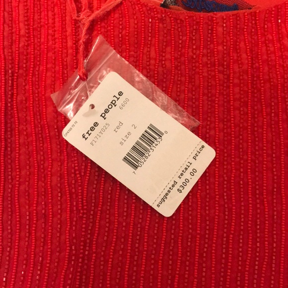 Free People Red Sequin Mini Dress New With Tags! - Picture 3 of 8